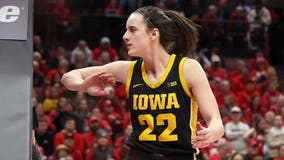 Iowa's Caitlin Clark shaken up after colliding with court-storming fan: 'Just hammered'