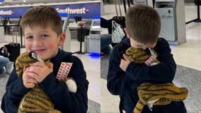 ‘Tears of joy’: Southwest crew tracks down boy's lost stuffed tiger