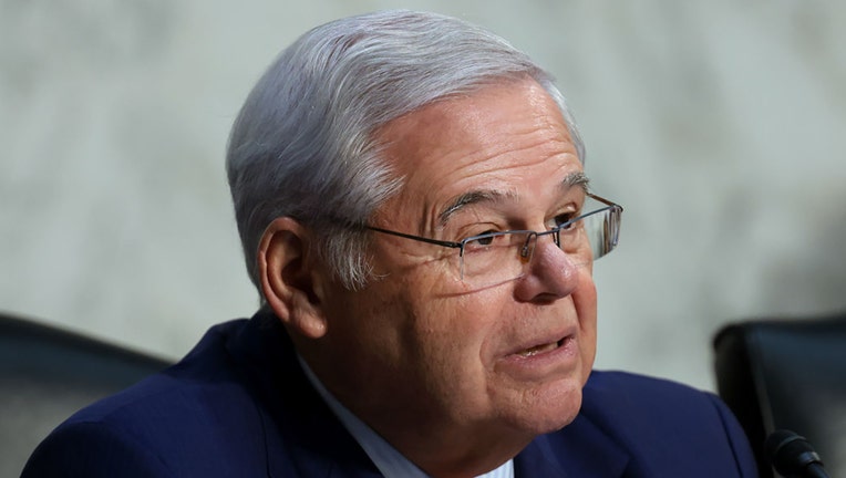 FILE - U.S. Sen. Bob Menendez (D-NJ) participates in a Senate Banking Committee hearing at the Hart Senate Office Building on Dec. 6, 2023, in Washington, DC. (Photo by Win McNamee/Getty Images)