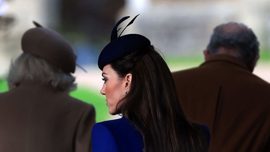 Catherine, Princess of Wales attends the Christmas Morning Service at Sandringham Church on December 25, 2023 in Sandringham, Norfolk. (Photo by Stephen Pond/Getty Images)