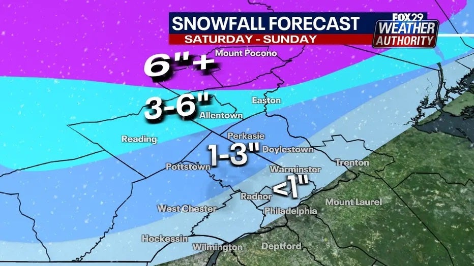 Snow forecast for Philadelphia weather has winter storm warning