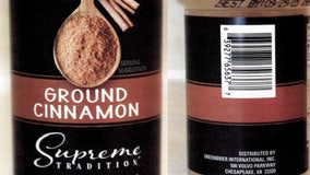 Certain ground cinnamon may have high levels of lead, FDA warns