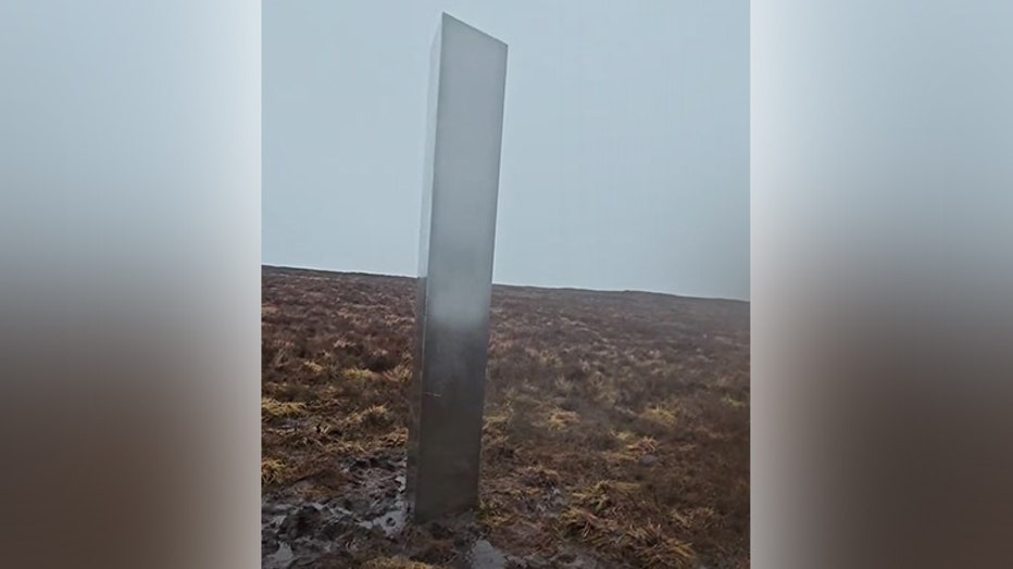 10-foot Mysterious Metal Monolith Spotted In Wales | LiveNOW From FOX