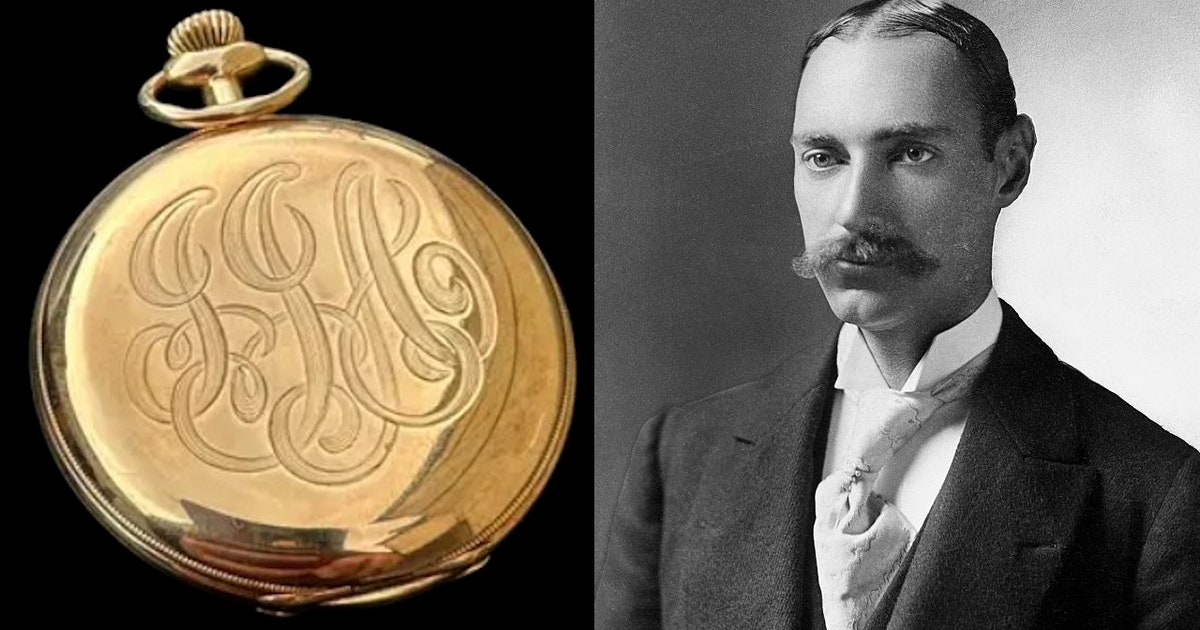 Gold pocket watch recovered from Titanic’s wealthiest passenger sells ...