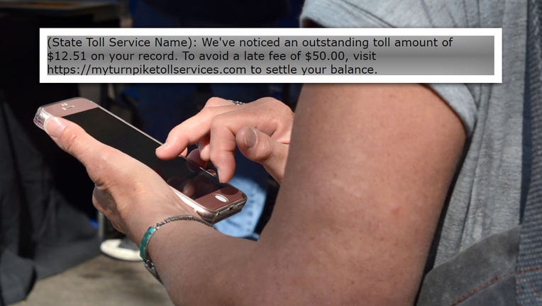 FILE - A man uses his smartphone in Santa Fe, New Mexico, with the FBI's example of SMS phishing. (Photo by Robert Alexander/Getty Images)