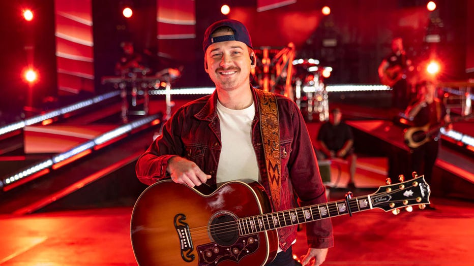 FILE - Morgan Wallen performs the song "98 Braves" at the 2023 Billboard Music Awards at Truist Park in Atlanta, Georgia. (Photo by Christopher Polk/Penske Media via Getty Images)