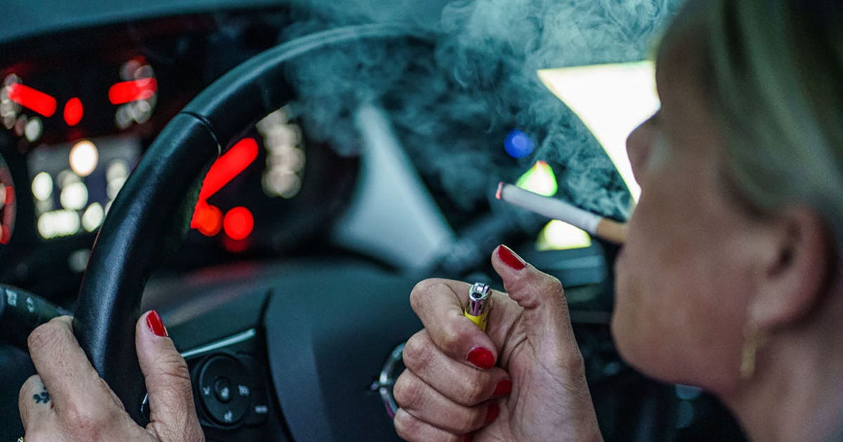 is it legal to smoke cigarettes and drive These are the states where it's still legal to smoke with kids in cars