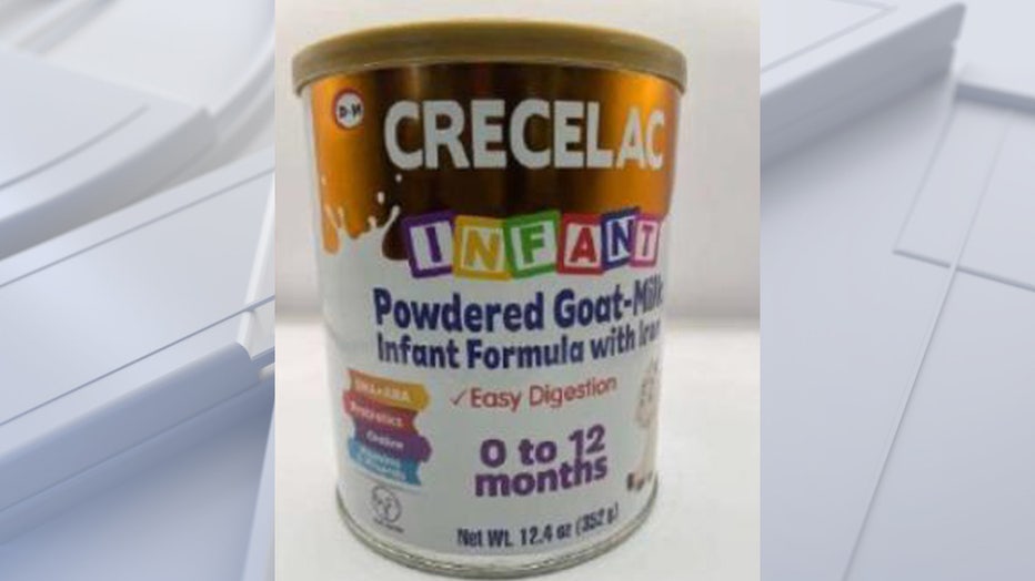 Recalled baby formula Crecelac Infant 0-12