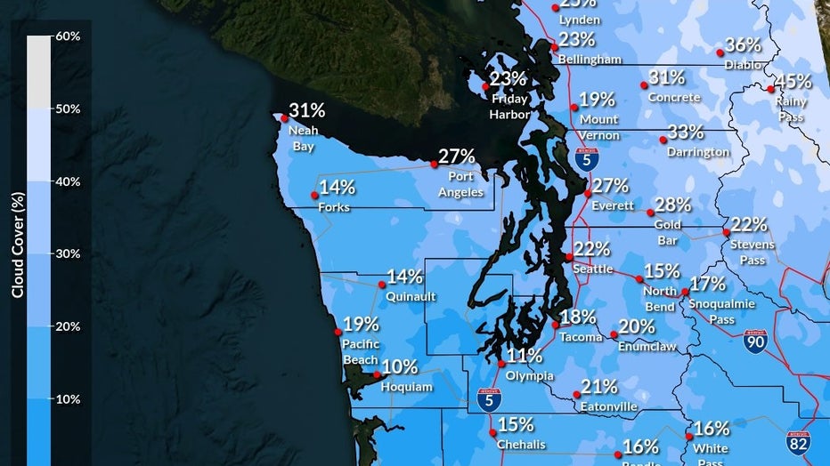 map of cloud cover chances