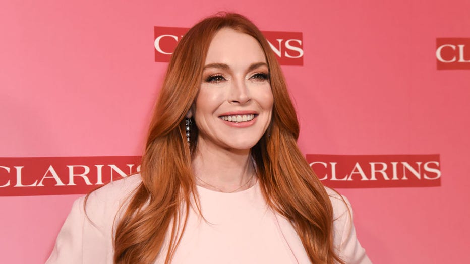 FILE - Lindsay Lohan attends Clarins New Product Launch Party at Private Residence on March 15, 2024, in Los Angeles, California. (Photo by Olivia Wong/Getty Images)