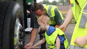 Massachusetts boy's dream comes true, becoming a sanitation worker for a day