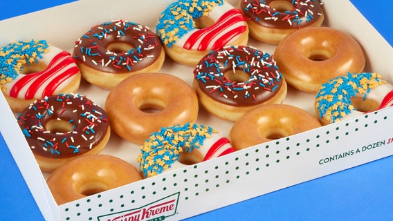 Krispy Kreme getting into the Olympic spirit with $1 doughnuts