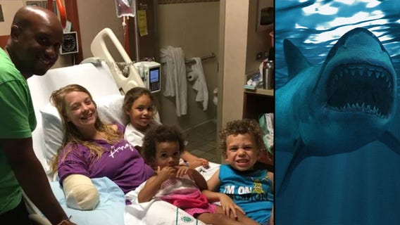 Shark Watch: American on Bahamas vacation yanks shark's mouth open and 'arm just flies out'