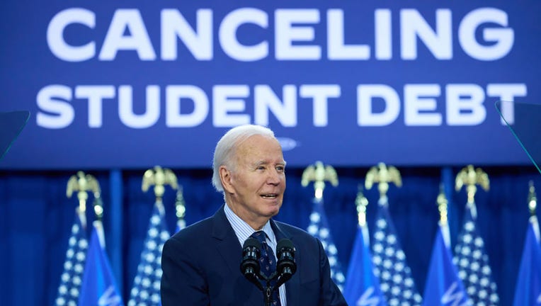 FILE - US President Joe Biden speaks during an event in Madison, Wisconsin, on April 8, 2024. Photographer: Daniel Steinle/Bloomberg via Getty Images