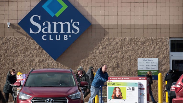 FILE - Shoppers stock up on merchandise at a Sams Club store on Jan. 12, 2018, in Streamwood, Illinois. (Photo by Scott Olson/Getty Images)