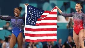 Simone Biles wins gold medal, Suni Lee earns bronze in Olympics gymnastics all-around final