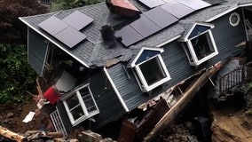 Watch: Connecticut home collapses amid historic flooding