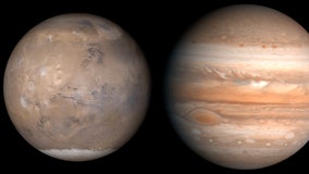 Mars and Jupiter to appear closest in a decade during rare celestial conjunction