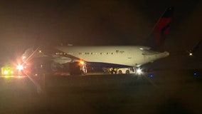 Plane carrying Carolina Panthers players veers off runway, gets stuck in mud