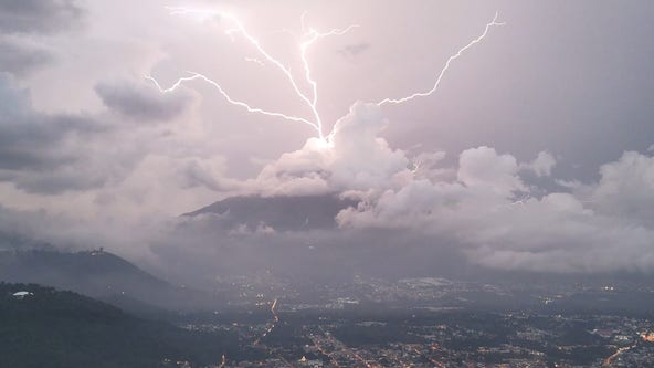 Watch: Spectacular lightning show illuminates Guatemala’s Agua Volcano