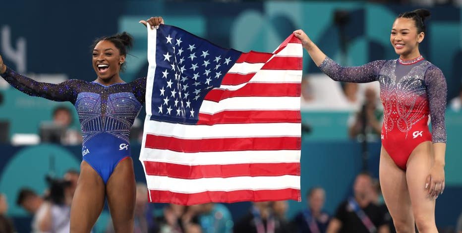 Simone Biles wins gold medal, Suni Lee earns bronze in Olympics gymnastics all-around final