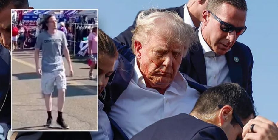 Attempted Trump assassin seen walking around Pennsylvania rally hours before opening fire