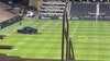 Hit-and-run chase ends with suspect's truck on University of Colorado Boulder football field