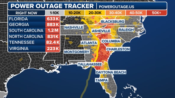 Death toll rises as Helene unleashes catastrophic flooding across Southeast, knocks out power to millions