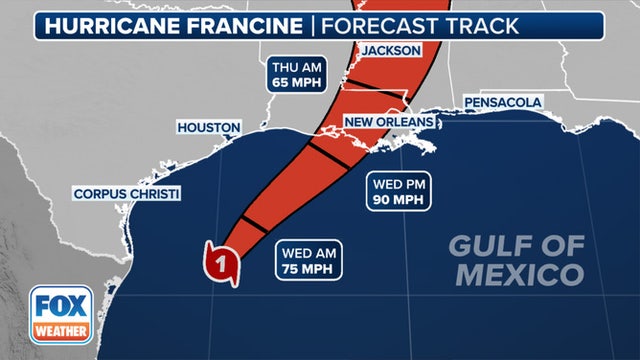 Francine strengthens into hurricane as Texas, Louisiana rush preparations