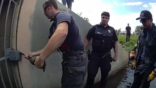Colorado police and community rally to rescue missing teen from storm drain