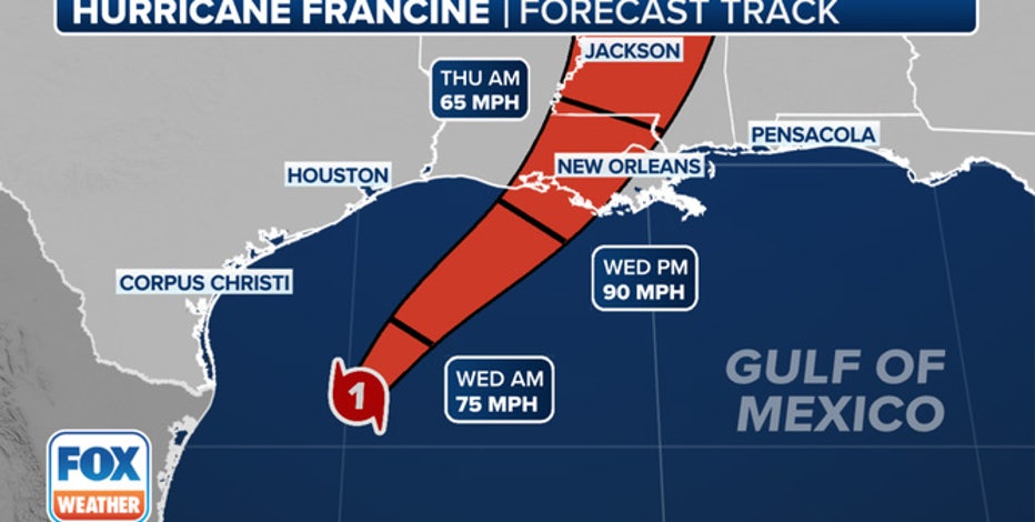 Francine strengthens into hurricane as Texas, Louisiana rush preparations