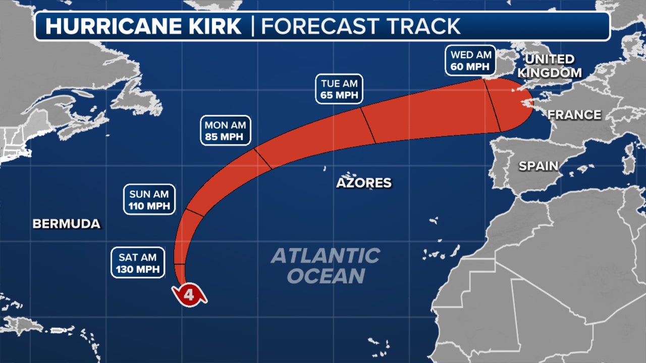 Powerful Hurricane Kirk on path to impact Europe | FOX 13 Seattle