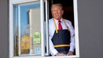 Watch: Trump works at McDonald's during Pennsylvania visit