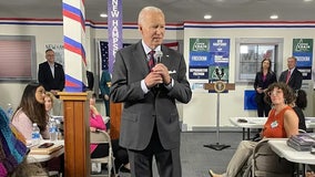 Biden calls for Trump to be 'politically' locked up at New Hampshire event