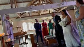 Dad treks miles through Hurricane Helene aftermath to walk daughter down aisle