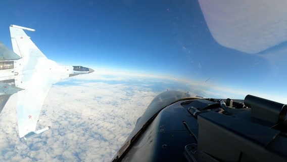 Watch Russian fighter jet fly dangerously close to US F-16
