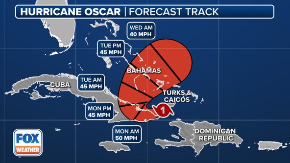 Hurricane Oscar makes second landfall in Cuba on Sunday after slamming Bahamas as Category 1