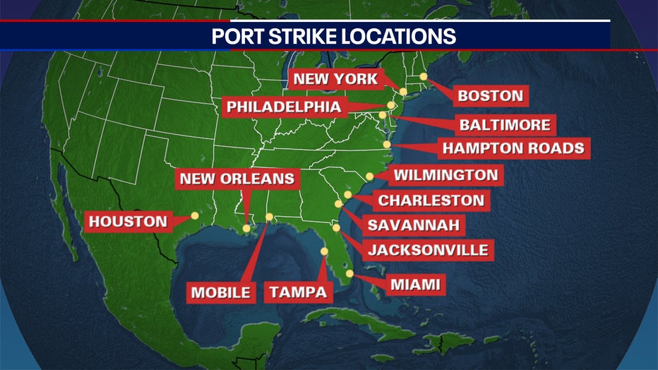 Strike At Ports Update: 45,000 Stop Work Along East Coast, Gulf Docks ...