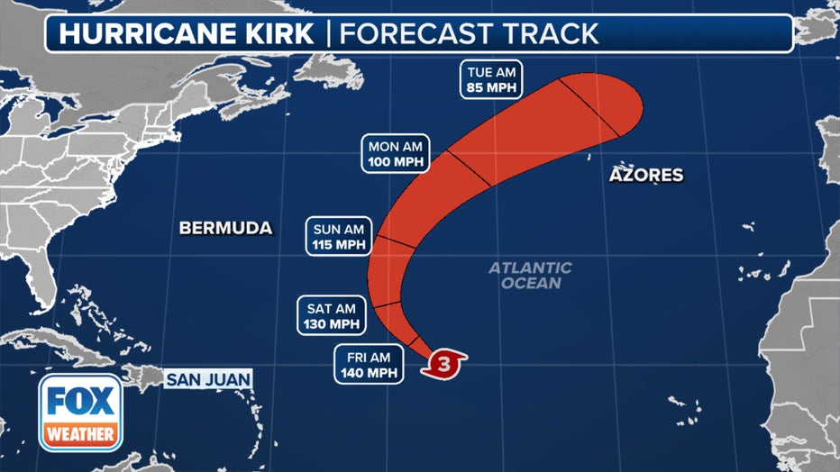 Large Swells From Major Hurricane Kirk Could Reach US East Coast By ...