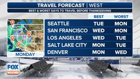 Thanksgiving travel disruptions forecast from coast to coast this week