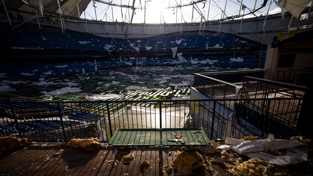 Gallery: Tropicana Field hurricane damage seen in newly released photos