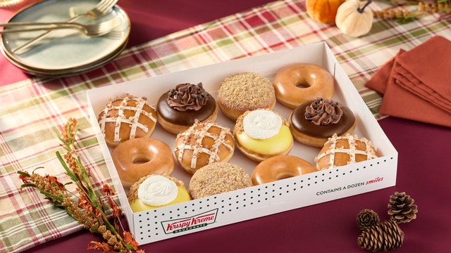 Krispy Kreme unveils Thanksgiving pie-inspired doughnuts for the holidays