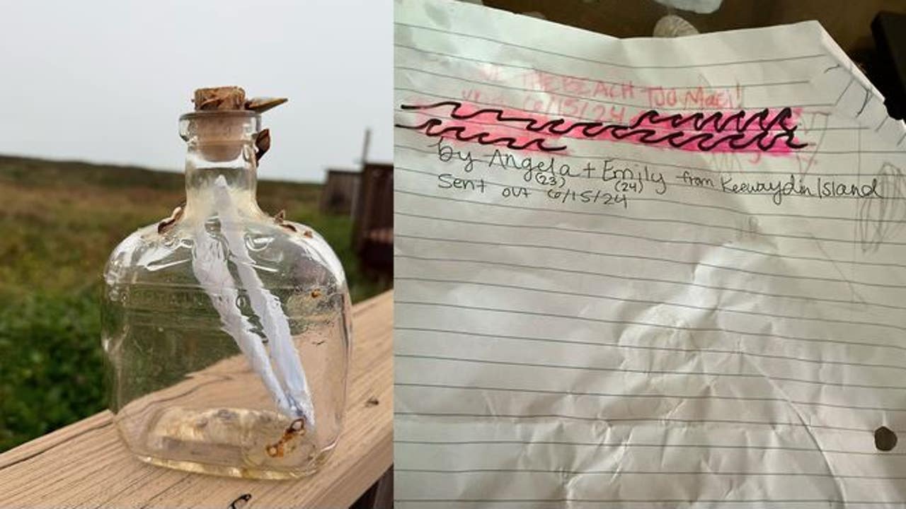 Message in a bottle makes it from Florida to Texas - and will keep