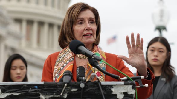 Pelosi hospitalized, has hip surgery overseas after fall