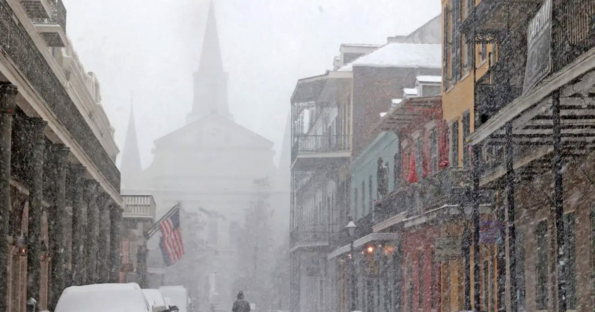 Snow blankets New Orleans, shattering record set in 1963 | FOX 26 Houston