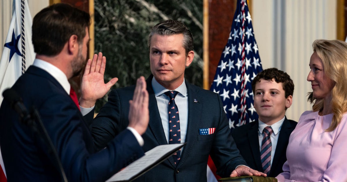 Pete Hegseth sworn in as defense secretary after narrow Senate vote ...