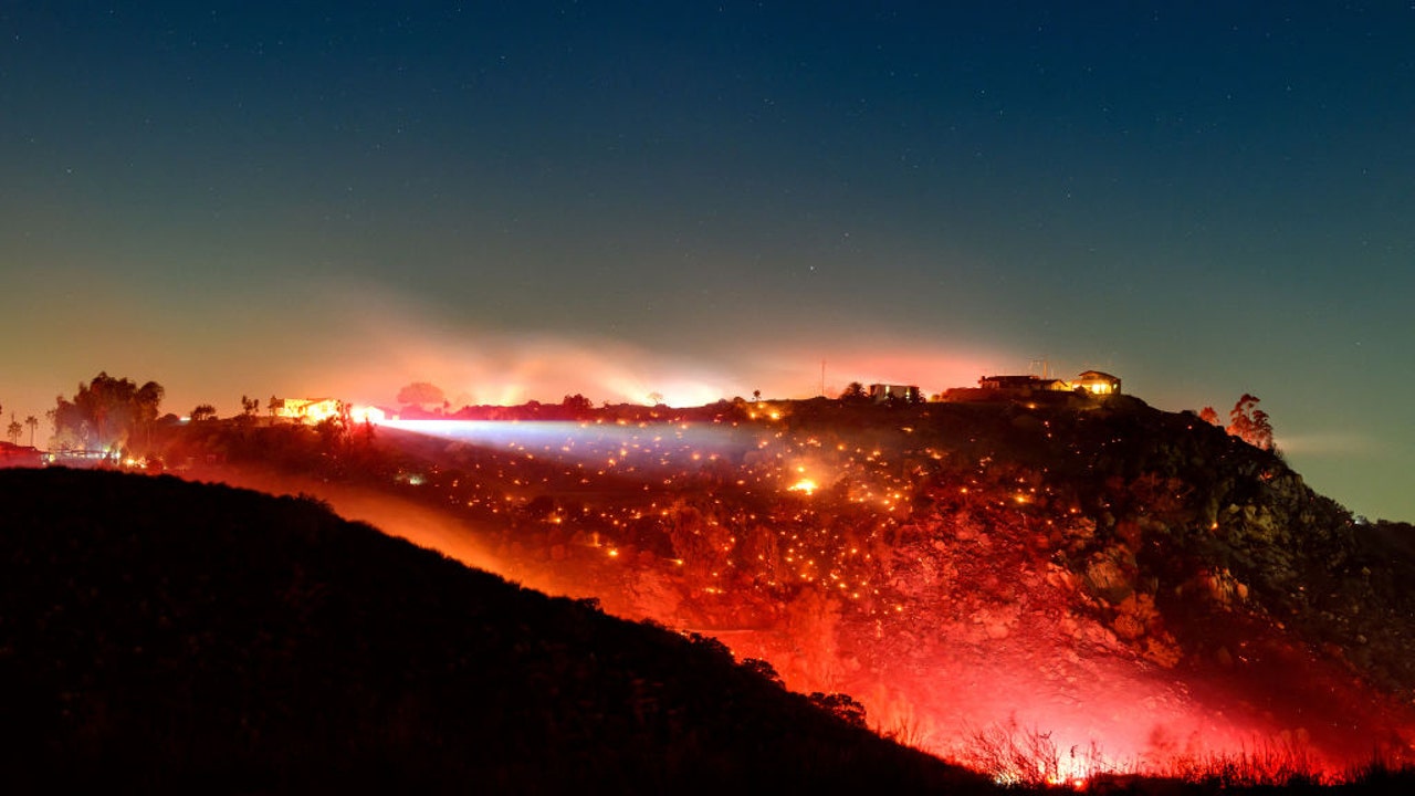 'Here we go again': San Diego wildfires break out forcing mandatory evacuations in the area