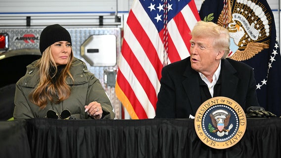 Trump targets FEMA while visiting disaster zones in North Carolina, California