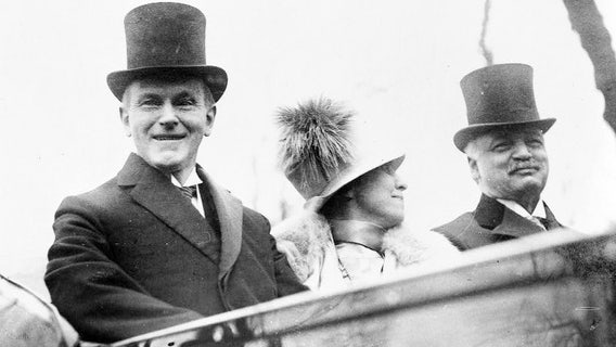 The first inauguration broadcast happened 100 years ago