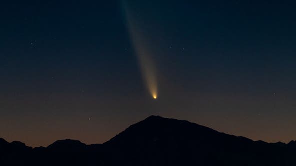 Comet pays once-in 160,000-year visit to Earth's nighttime skies